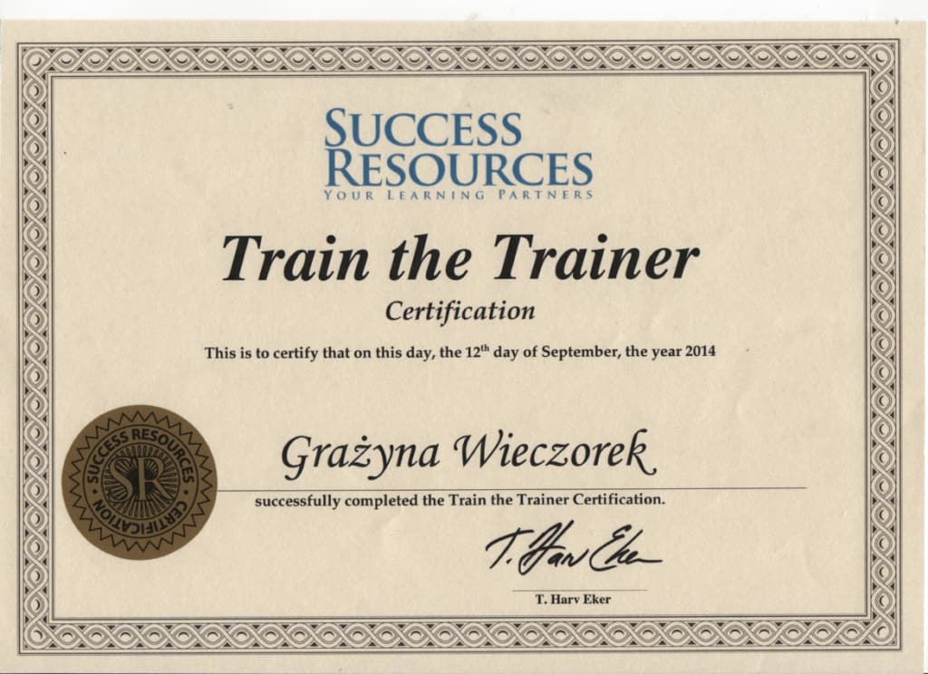 Train The Trainers - Grazyna Wieczorek